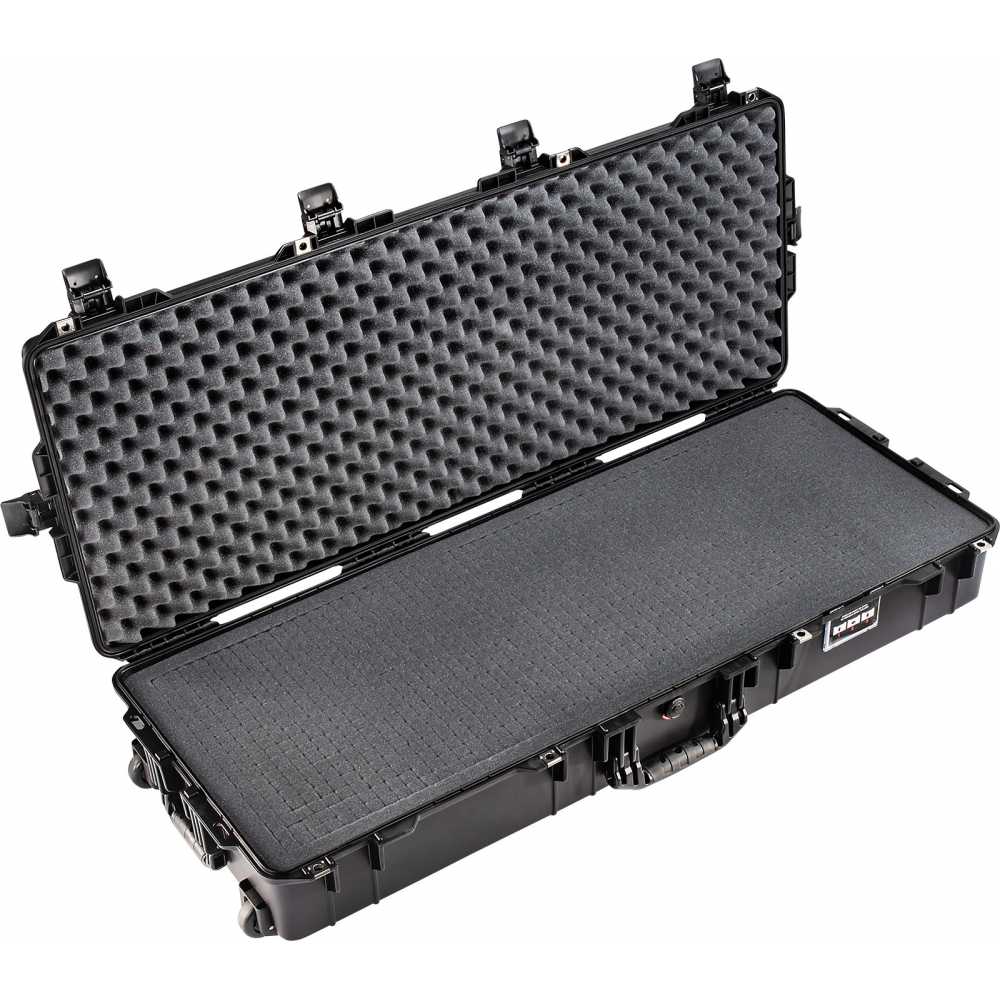 one hundred and nine long secure carrying case with foam