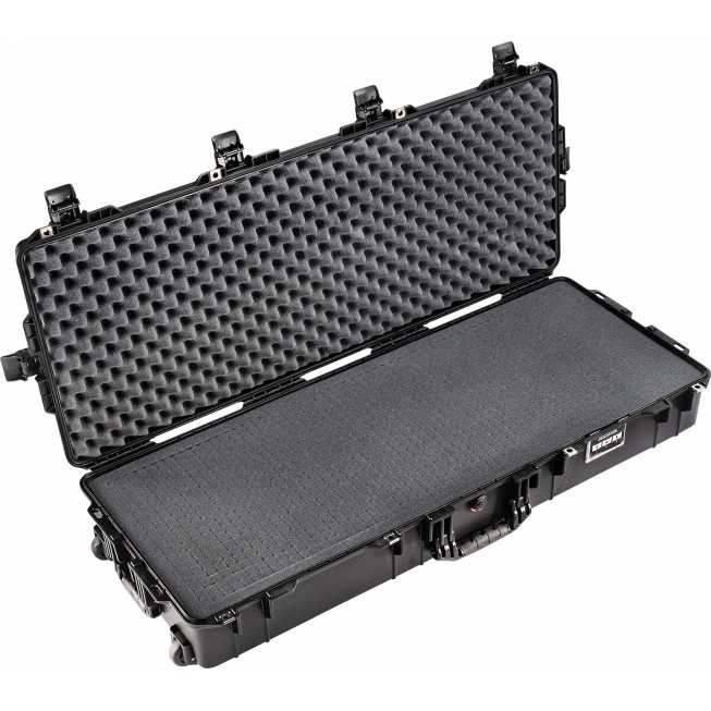 one hundred and nine long secure carrying case with foam