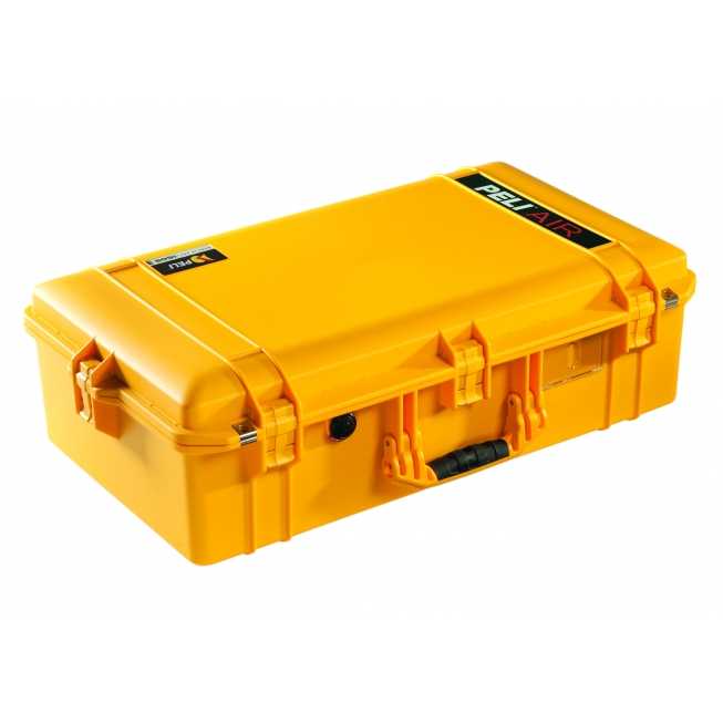 mallette transport securite fermee soixante treize centimetre de long coloris jaune