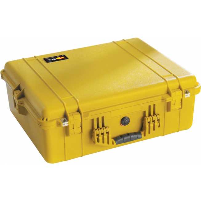 safety transport case sixty two centimetres long yellow case