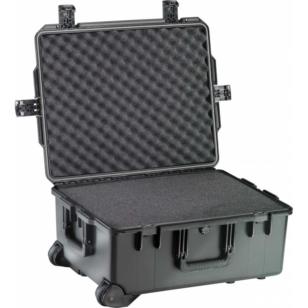 sixty two centimetre long open protective carrying case with foam