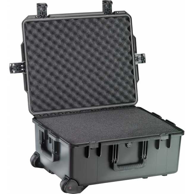 sixty two centimetre long open protective carrying case with foam