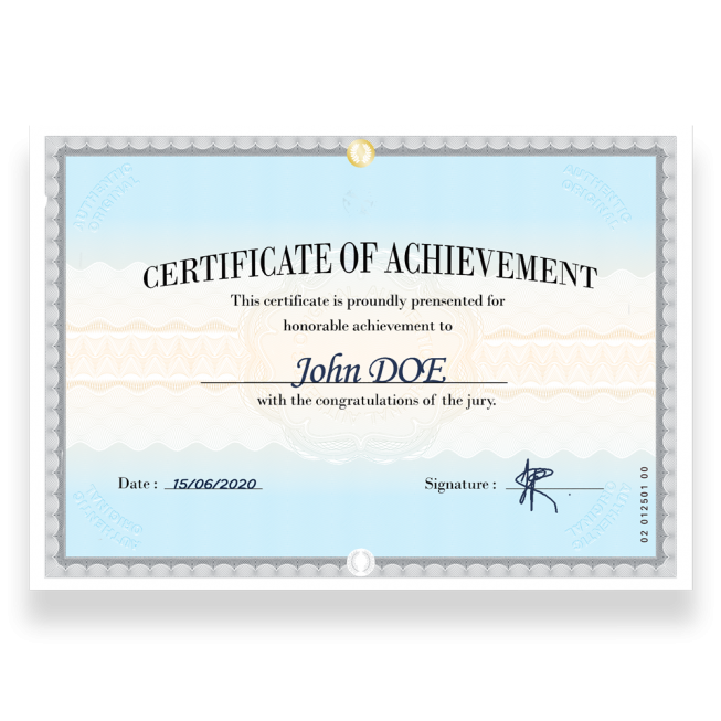 exemple utilisation papier diplome anglais