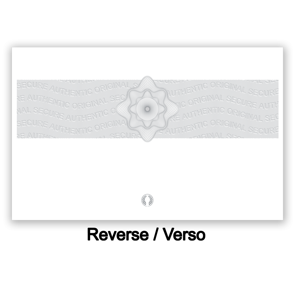 papier diplome verso