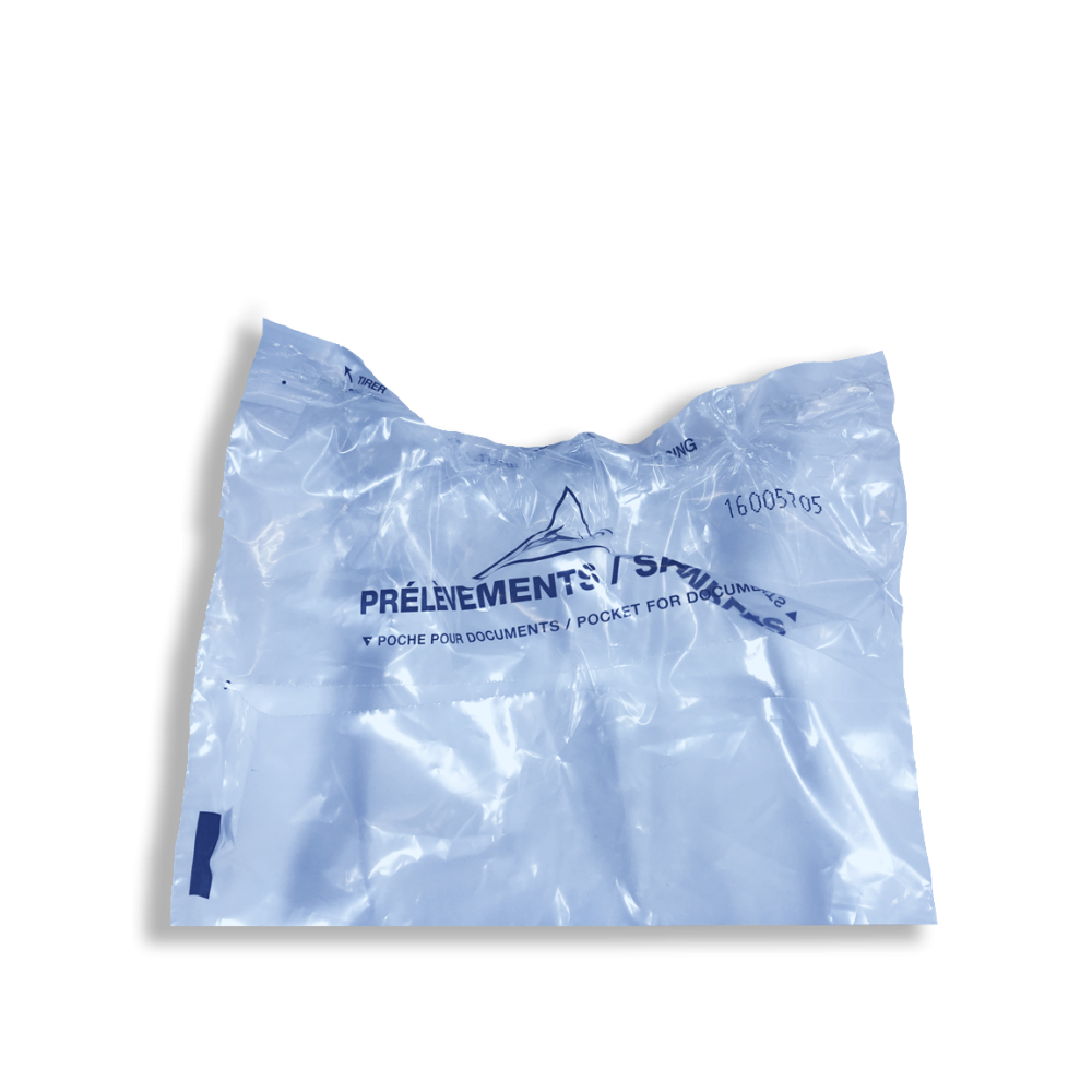 Secure double-pocket sealed pouch for laboratory & medical analyses - 5