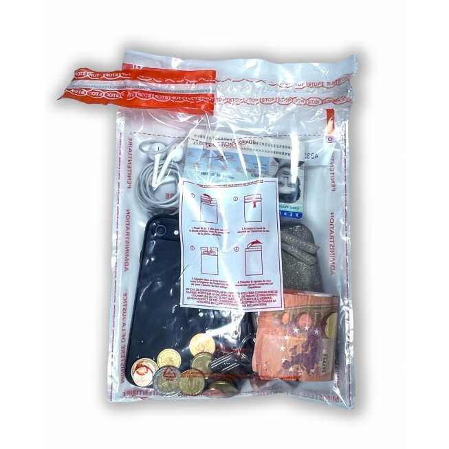 VOID seal prison security pouch for personal effects