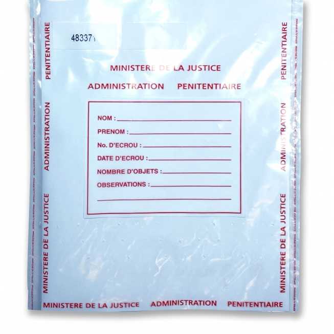 information of the front side oprison security pouch