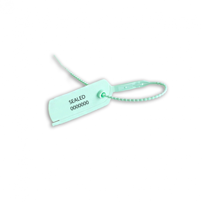 Demetra security seal with progressive tightening sealed from front