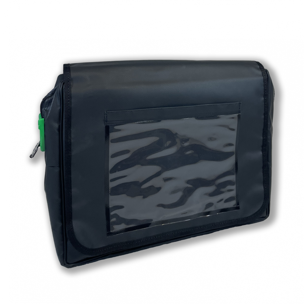 secure pouch back view