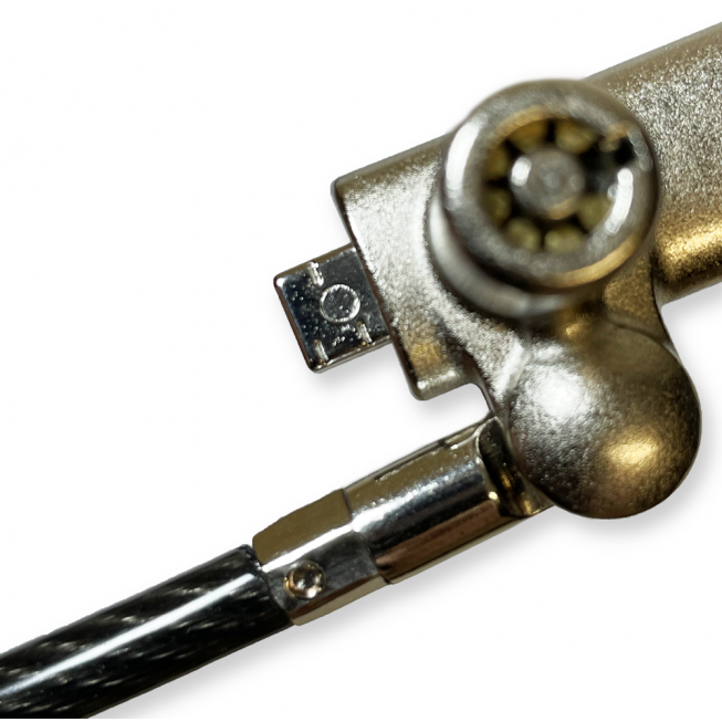 bouton push to lock cable antivol