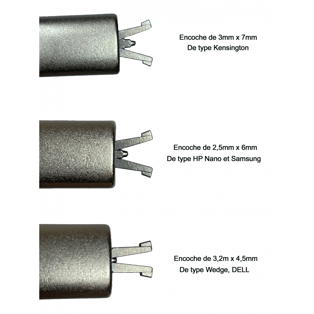 Câble de chargement 3-en-1 + porte-clés Metal - Capkdo Objet publicitaire