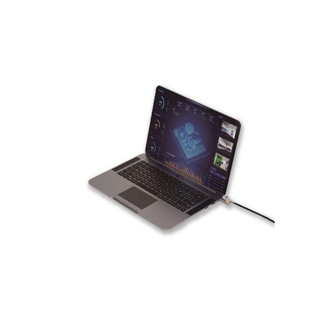 Câble antivol PC universel 3-en-1 à clé - 9