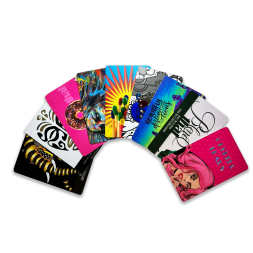 echantillon carte pvc personnalise colore