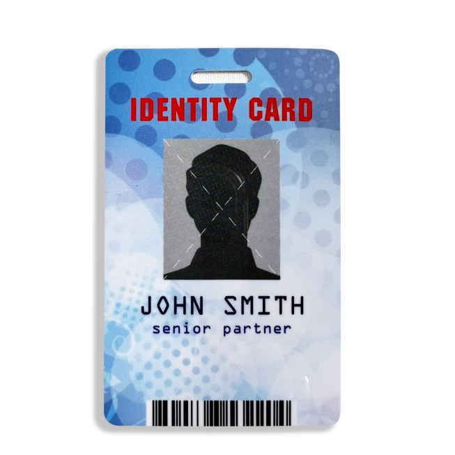 example pvc card with variable