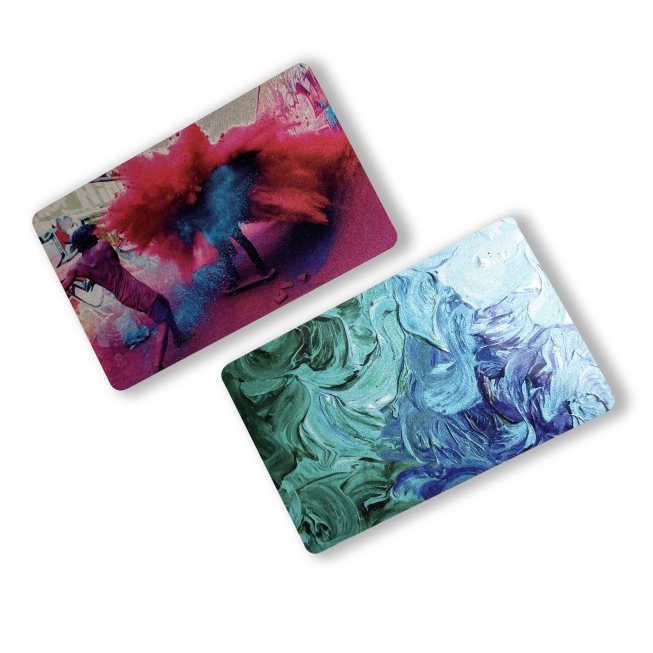 carte fini brillante argent et or