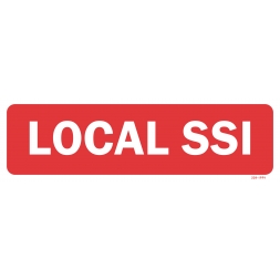 Panneau local "Système de Sécurité Incendie" - Fond rouge - 1