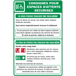 Instructions for secure waiting areas - 1