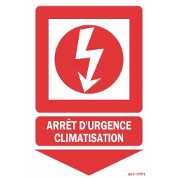 Emergency stop panel for air conditioning - 1