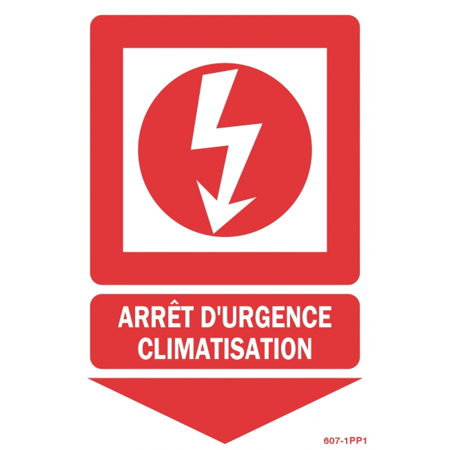 Emergency stop panel for air conditioning - 1
