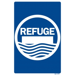 Refuge sign - Major flood hazards - 1