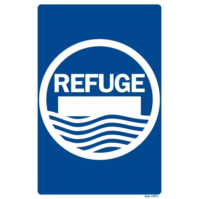 Refuge sign - Major flood hazards - 1