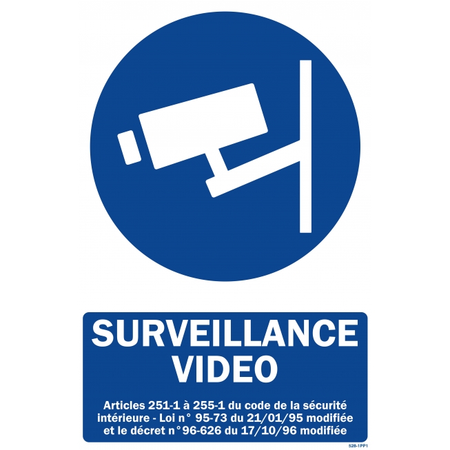 Video surveillance sign + picto - 1