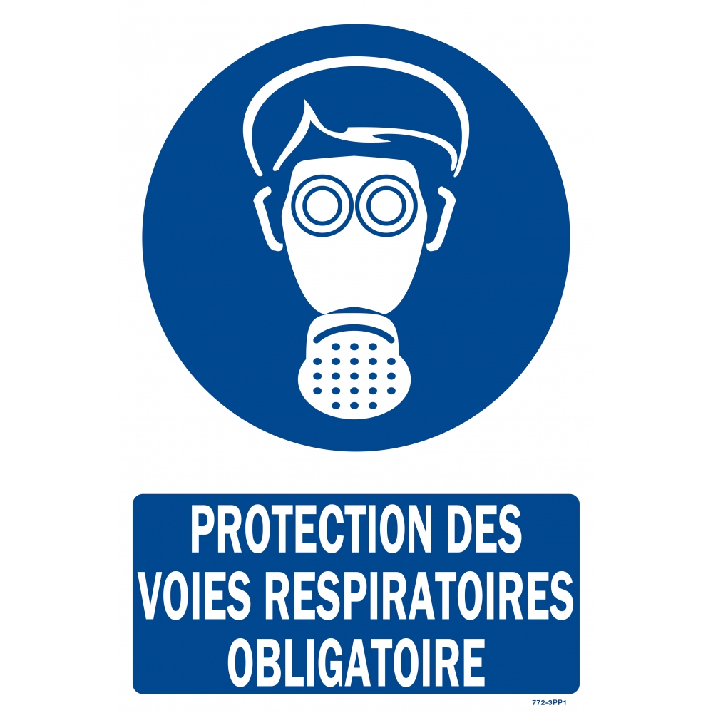 Mandatory respiratory protection sign - 1