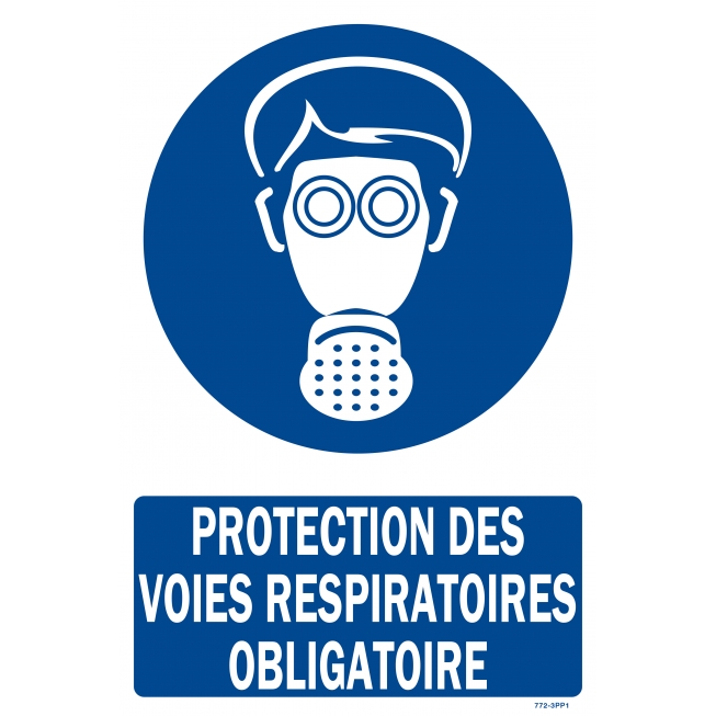 Panneau protection des voies respiratoires obligatoire - 1
