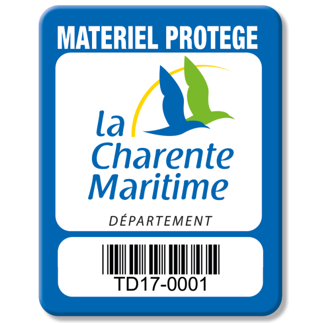 SBE Strong Tamper Proof Asset Tag, Color Print - 38