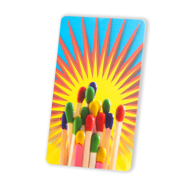 75/100th Front/Back PVC Customized Access Badge - 12