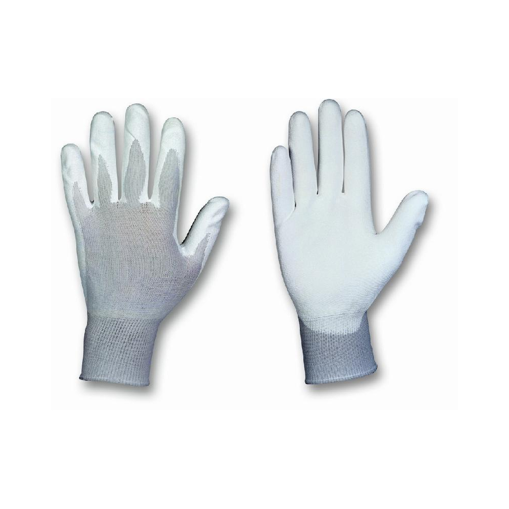 Paire de gants de protection pro travaux en polyamide et mousse de latex -  Taille 8 - M 