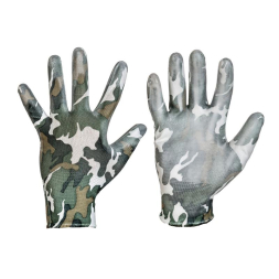 Gants en nylon enduit de polyuréthane - camouflage - 1
