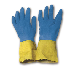 32 cm bicolor Neoprene safety gloves - 1