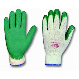 Gants enduits de latex vert - 1