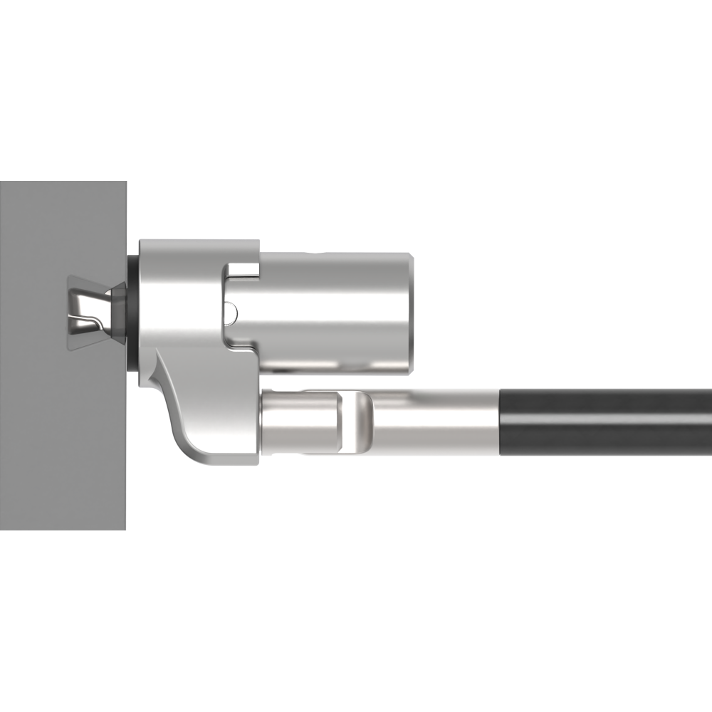 Non locked three-in-one anti-theft cable in slot