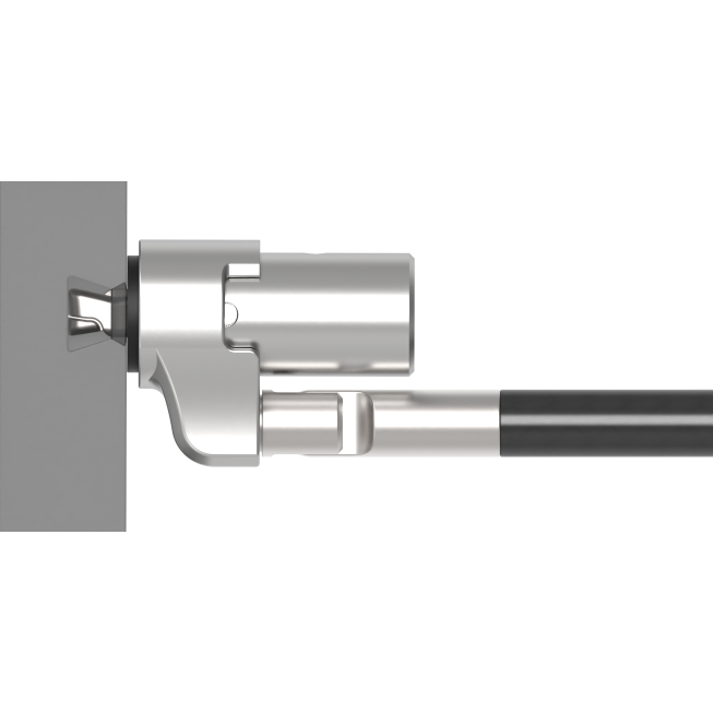 Non locked three-in-one anti-theft cable in slot