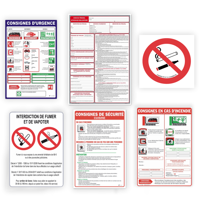 tous panneaux pour kit affichage obligatoire hotels