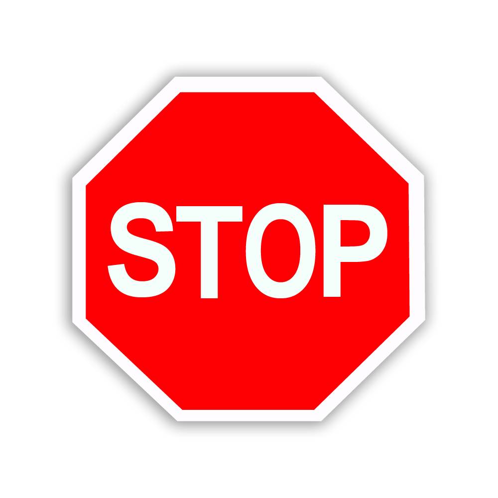 Picto of stop signpost - 1