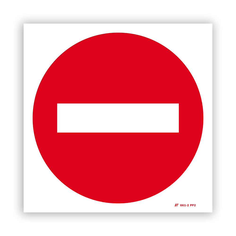 Picto of no-entry street signpost - 1