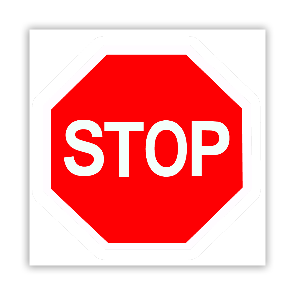 Picto of stop signpost - 2