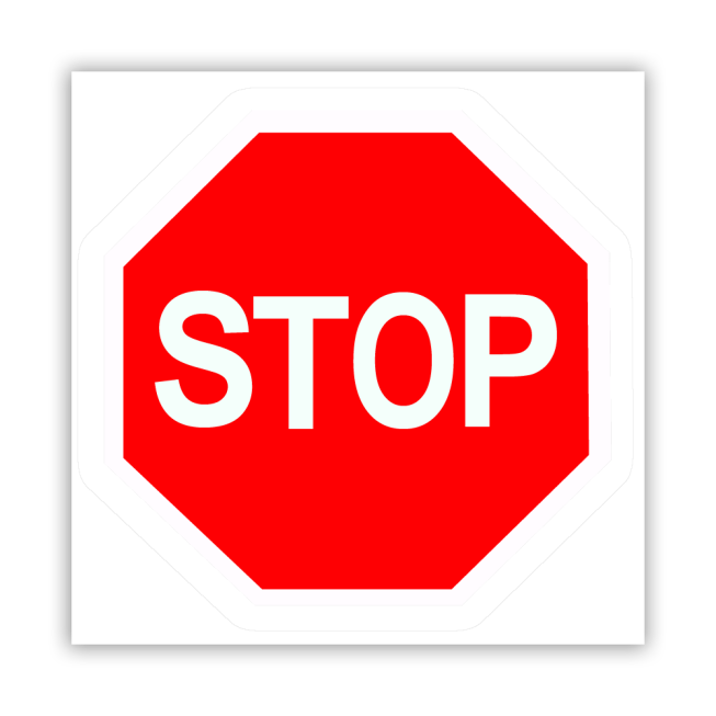 Picto of stop signpost - 2