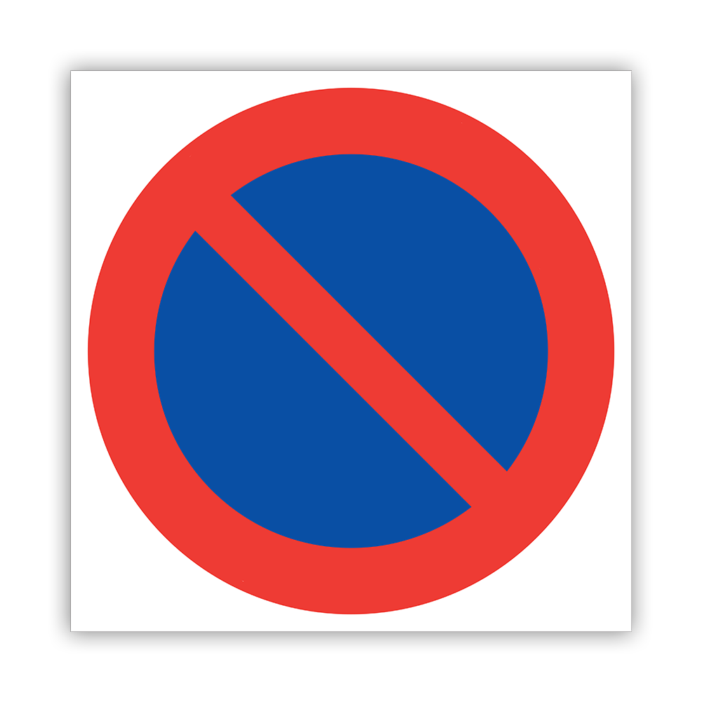 Picto of no parking signpost - 2