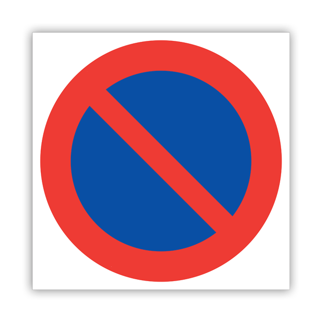 Picto of no parking signpost - 2