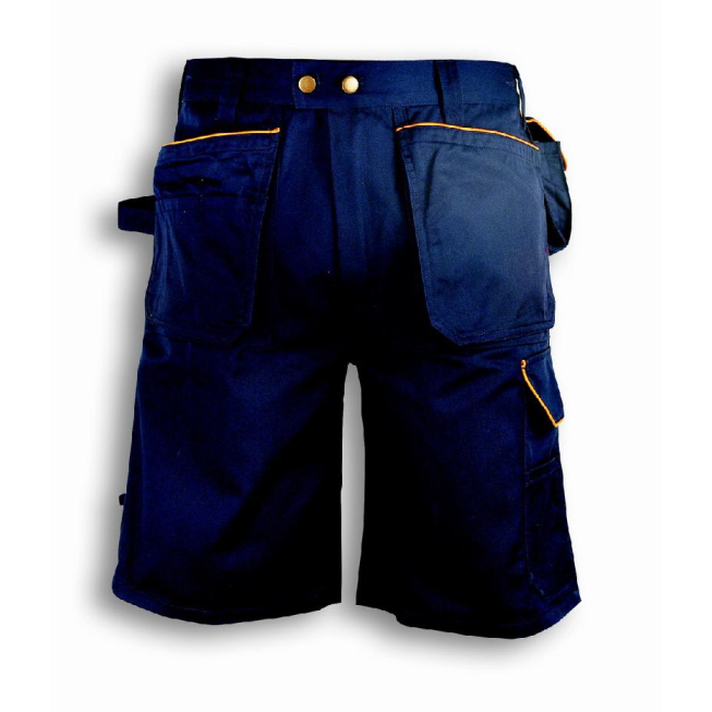 Bermuda of blue cotton/polyester work - 1