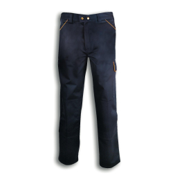 Pantalon de travail coton/polyester bleu - 1