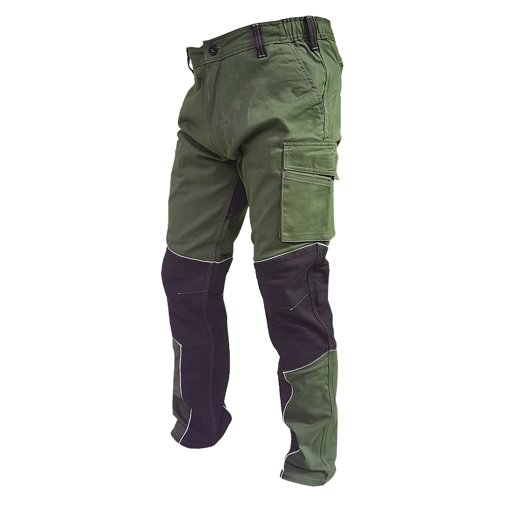 Elastic cotton working pants - 3