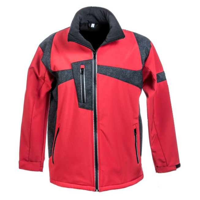 Veste Softshell rouge déperlante - 1 Veste Softshell rouge déperlante - 1