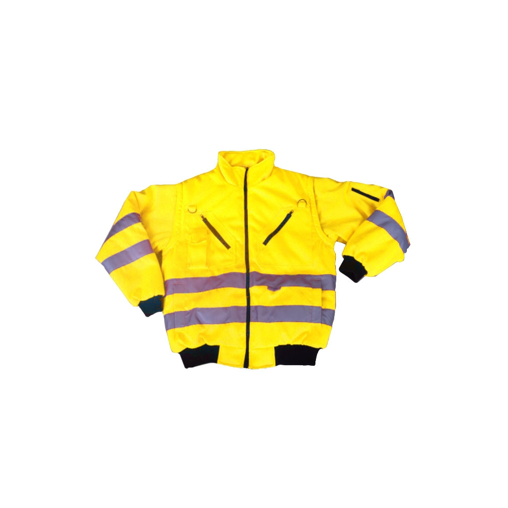 High Visibility Orange Bomber Jacket - Optimal Safety & Style