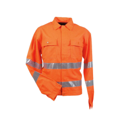 High visibility jacket in Orange Futaine - 1