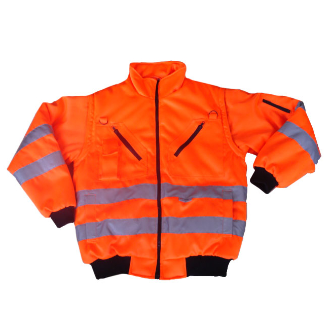 Veste bomber haute visibilité orange - 2